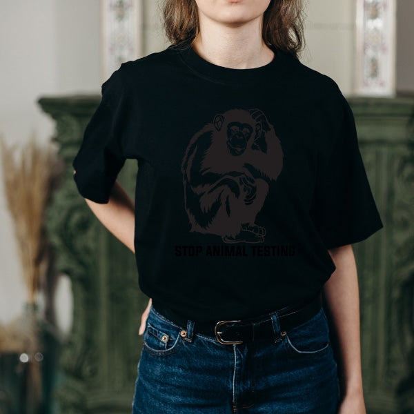 Stop Animal Testing T-Shirt | Vegan Vibes Collection