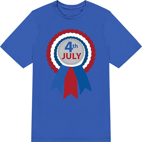 Patriotic Unisex T-Shirt for Fourth of July Equestrian Fun