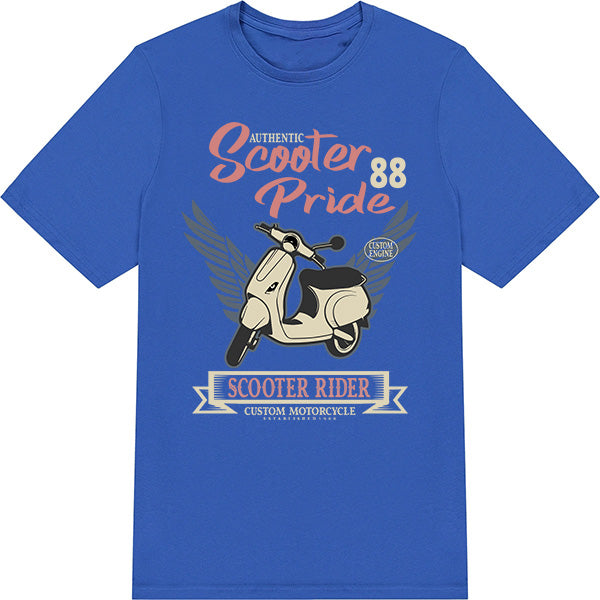 Authentic Scooter Pride Unisex T-Shirt for Bikers