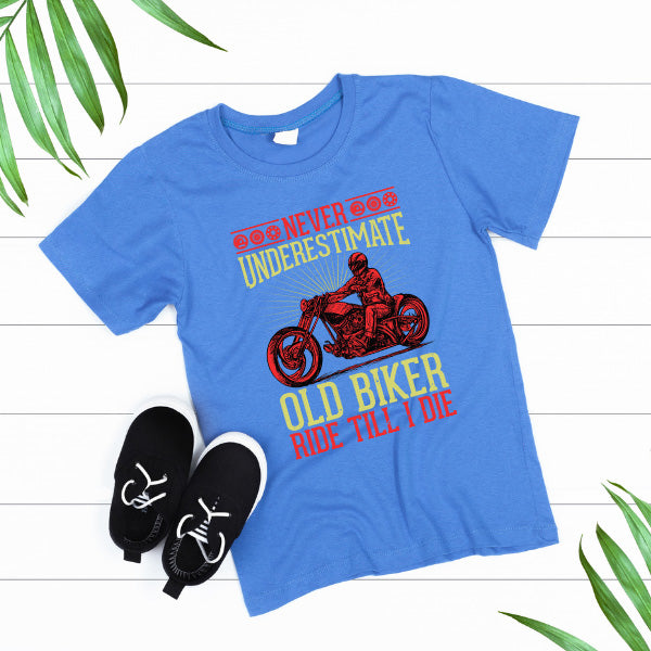 Old Biker Ride Till I Die T-Shirt | Perfect for Bikers