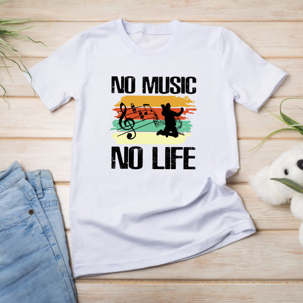 No Music No Life V3 Unisex T-Shirt | Ideal for Music Lovers