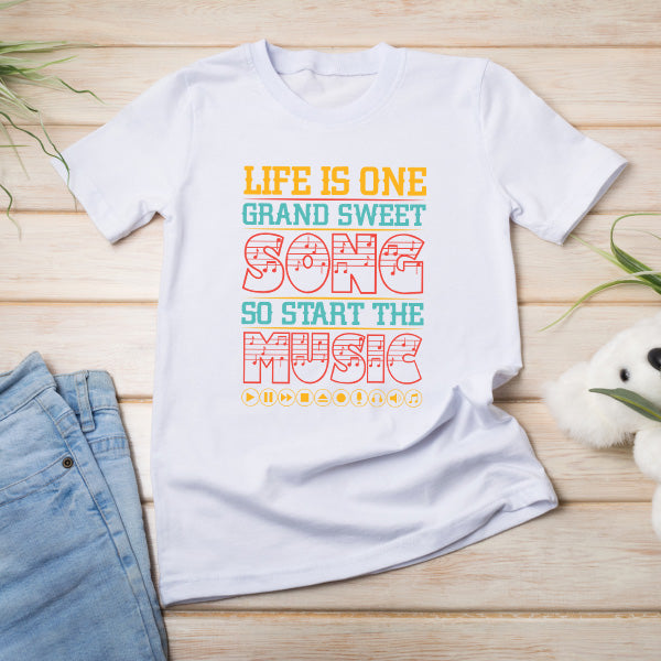 Life Is One Grand Sweet Song T-Shirt | Unisex Music Tee