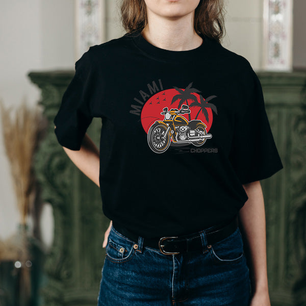 Miami Choppers Unisex T-Shirt | Ideal for Motorbike Fans