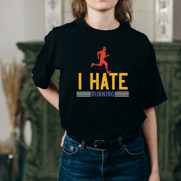 "I Hate Running" Unisex T-Shirt | Equestrian Apparel