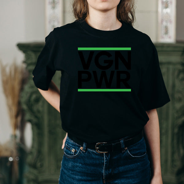 VGN PWR Unisex T-Shirt | Embrace Vegan Vibes | Shop Now