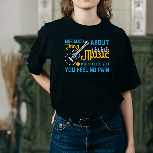 Unisex Music T-Shirt - Feel No Pain | Perfect for Music Lovers