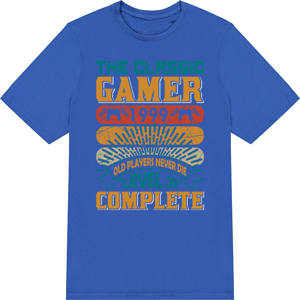 Classic Gamer 1999 T-Shirt - "Old Players Never Die" | Unisex