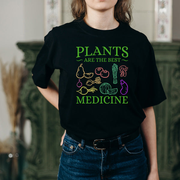 "Plants Are The Best Medicine" Vegan T-Shirt | Unisex Equestrian