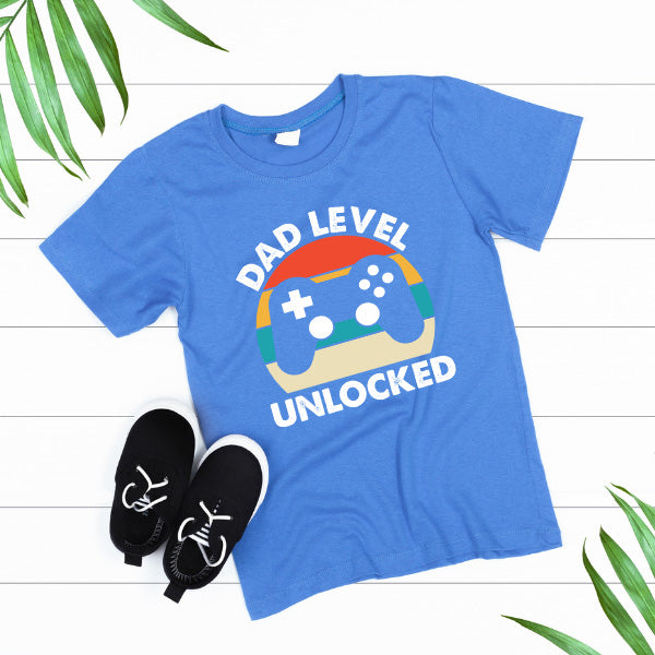 Dad Level Unlocked T-Shirt | Equestrian Dad's Collection