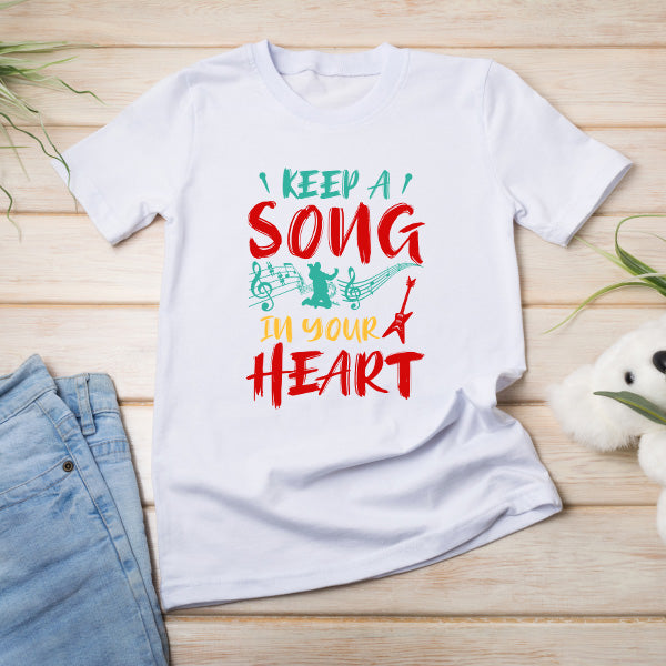 Keep A Song In Your Heart V1 T-Shirt | Unisex Music Tee