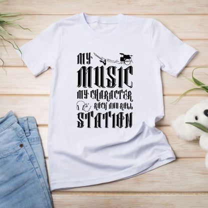 "My Music My Character" Unisex T-Shirt | Ideal for Music Lovers