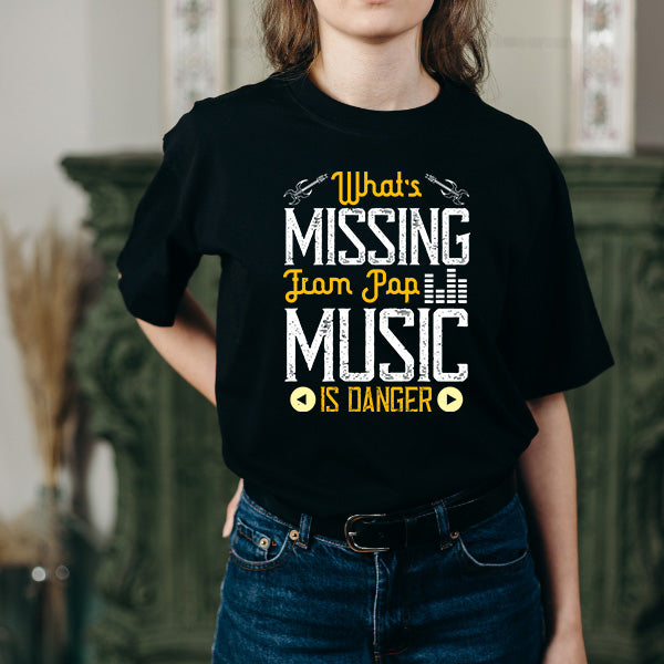 "What's Missing From Pop Music" Unisex T-Shirt | Music Lovers