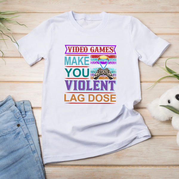 Unisex "Lag Causes Violence" T-Shirt | Premium Gaming Apparel