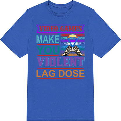 Unisex "Lag Causes Violence" T-Shirt | Premium Gaming Apparel