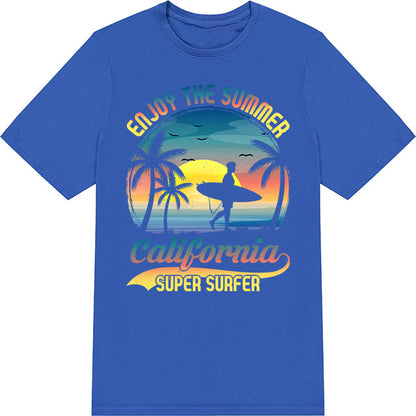 Summer California Super Surfer Unisex T-Shirt | Equestrian Shop