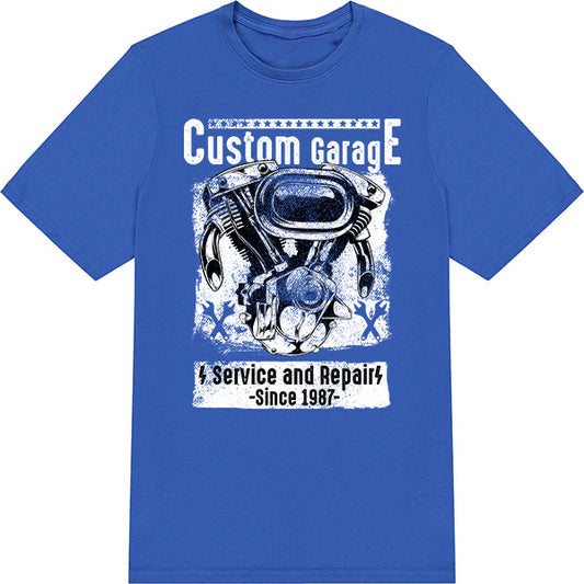 Custom Garage Repair T-Shirt | Unisex Motorcycle Enthusiast Tee