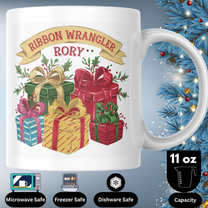 Shop the Ribbon Wrangler Rory Personalized Christmas Mug – Double-Sided Print