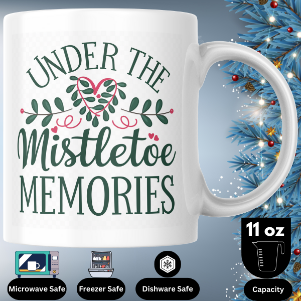 Shop the "Under the Mistletoe Memories" Family Christmas Mug - Double-Sided Print