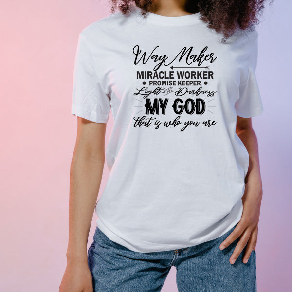 Way Maker Miracle Worker T-Shirt | Christian Equestrian Apparel