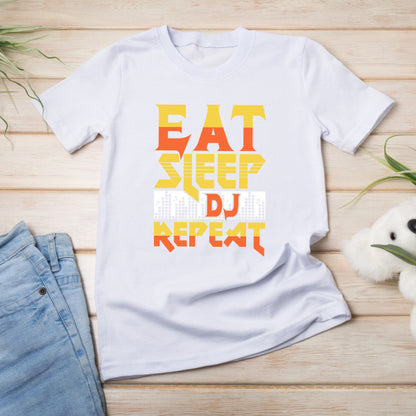 "Eat Sleep DJ Repeat" T-Shirt | Ideal for Music Lovers