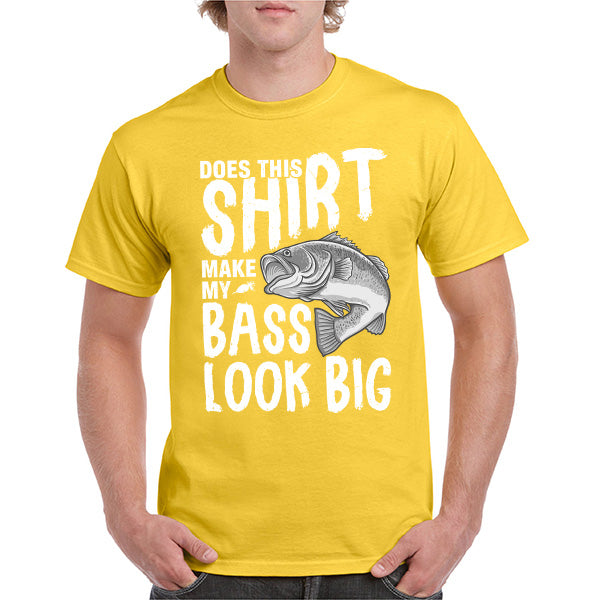 "Does This Shirt Make My Bass Look Big" Unisex T-Shirt | Fishing