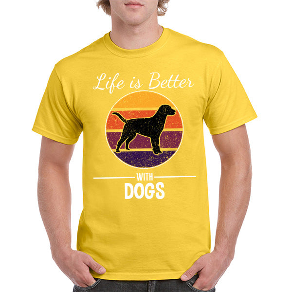 "Life Is Better With Dogs" T-Shirt | Perfect for Dog Lovers