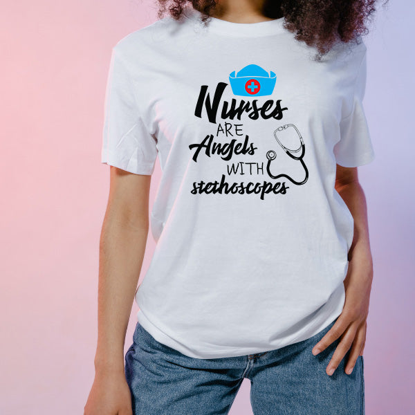 "Nurses Are Angels" Unisex T-Shirt | Celebrate Nurse Pride