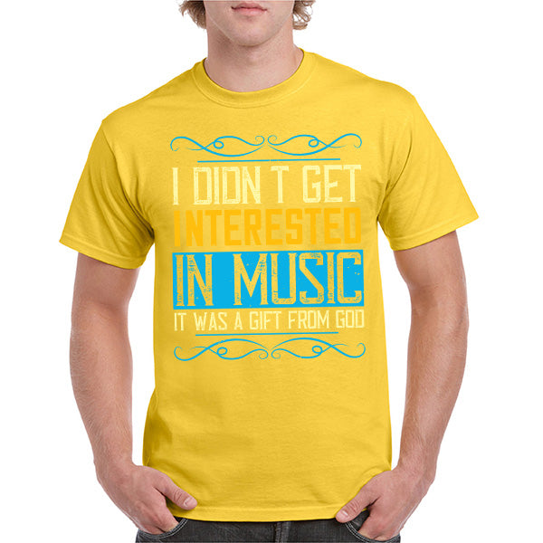 "I Didn't Get Interested In Music" Unisex T-Shirt - Equestrian