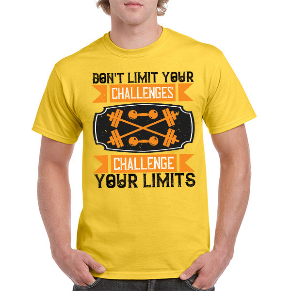 Challenge Your Limits Unisex T-Shirt | Fitness Focus Collection