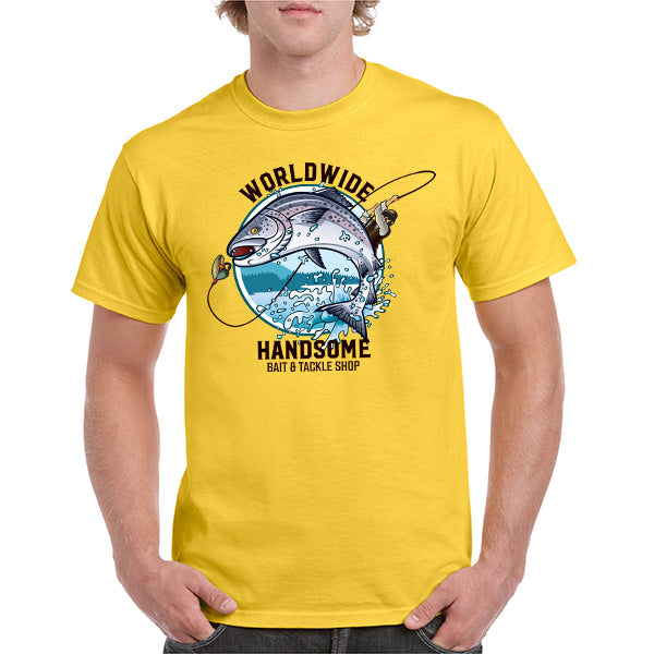 Unisex Fishing T-Shirt | Worldwide Handsome Bait & Tackle