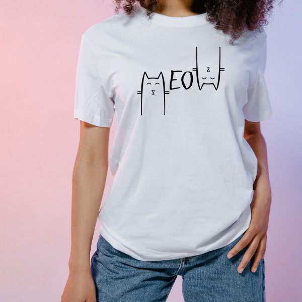 Meow Unisex T-Shirt | Exclusive Cat Collection for Equestrians