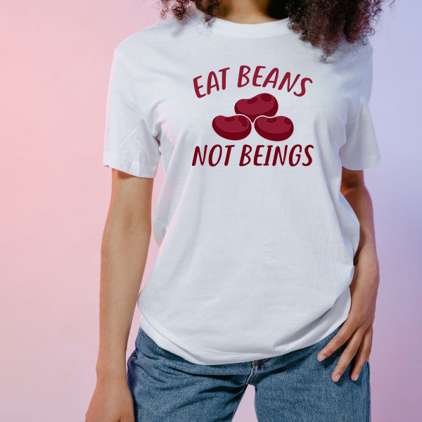 "Eat Beans Not Beings" Vegan T-Shirt | Unisex Equestrian Apparel