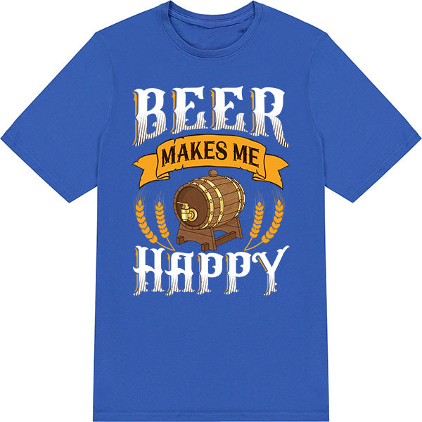 "Beer Makes Me Happy" Unisex T-Shirt | Equestrian Apparel