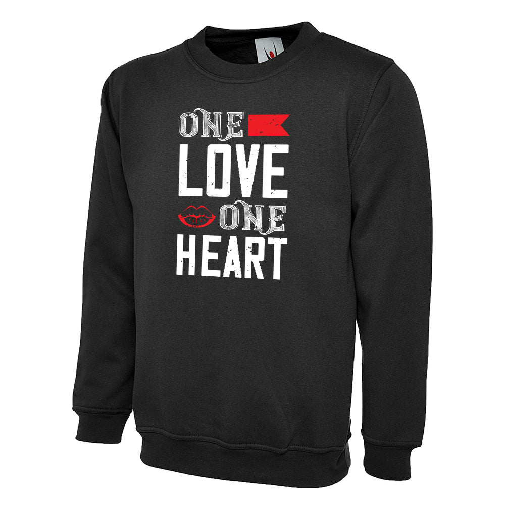 One Love One Heart  Unisex Sweatshirt | Valentine's Day Special