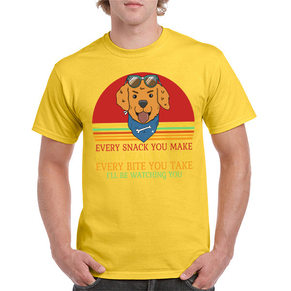 Dog Lover's T-Shirt - 'Every Snack You Make' Unisex Tee