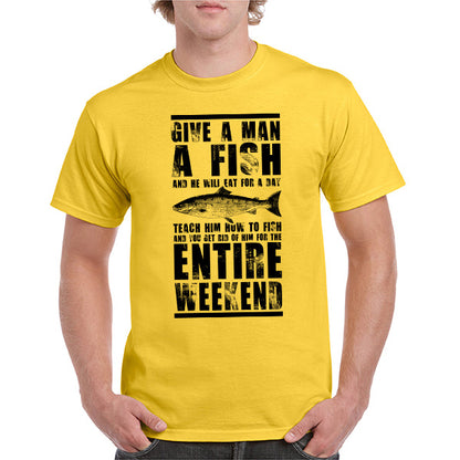 "Give A Man A Fish" Unisex T-Shirt | Ideal for Fishing Fans