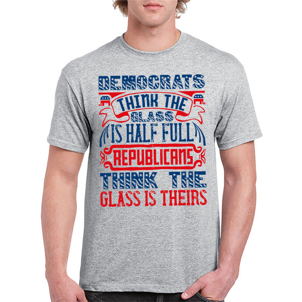 Unisex Political Statement T-Shirt - Democrats vs Republicans