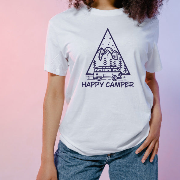 Happy Camper Unisex T-Shirt | Ideal for Camping Adventures