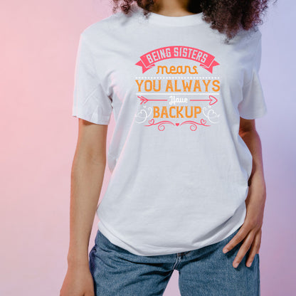 "Sisters Always Have Backup" Unisex T-Shirt | Equestrian Apparel