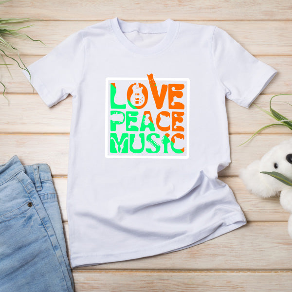 Love Peace Music Unisex T-Shirt | Ideal for Music Lovers