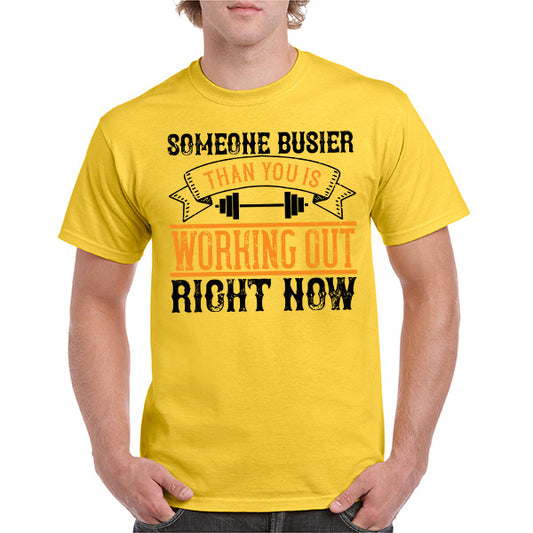 Unisex Fitness T-Shirt - 'Someone Busier' | Equestrian Apparel