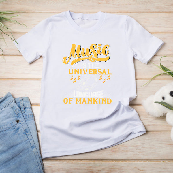 "Music Is The Universal Language" Unisex T-Shirt - Shop Now