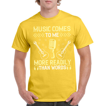 "Music Comes To Me" Unisex T-Shirt | Ideal for Music Lovers