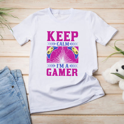 "Keep Calm I'm A Gamer" T-Shirt | Premium Unisex Gaming Tee