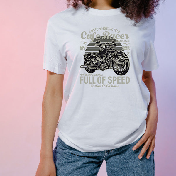 Custom Cafe Racer T-Shirt | Unisex | For Speed Enthusiasts