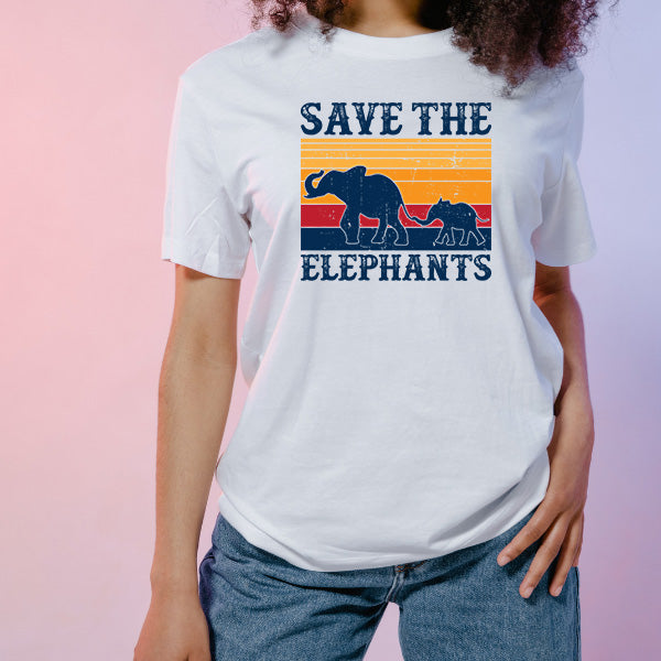 Save The Elephants Unisex T-Shirt | Vegan Vibes | Shop Now