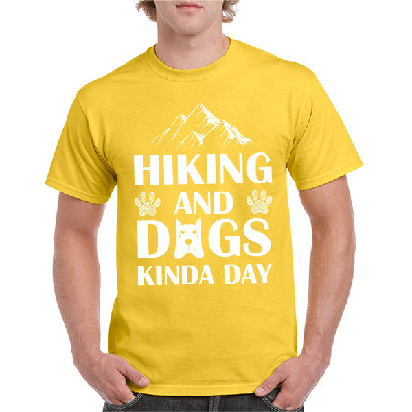 Unisex Dog Lover T-Shirt - "Hiking And Dogs Kinda Day"