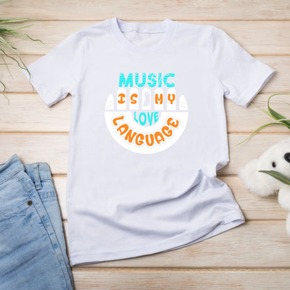 "Music Is My Language" Unisex T-Shirt | Ideal for Music Lovers