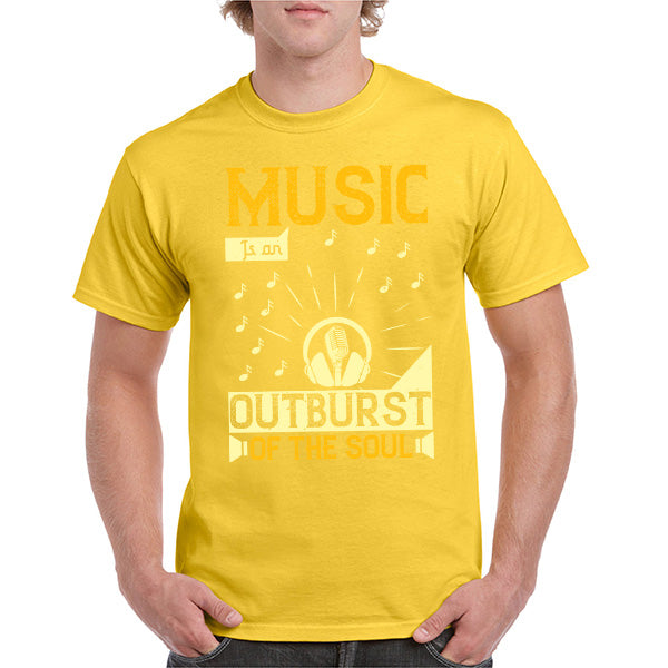 "Music Is An Outburst Of The Soul" Unisex T-Shirt - Shop Now