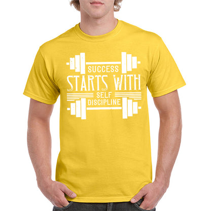 Success Starts With Self Discipline T-Shirt | Fitness Focus